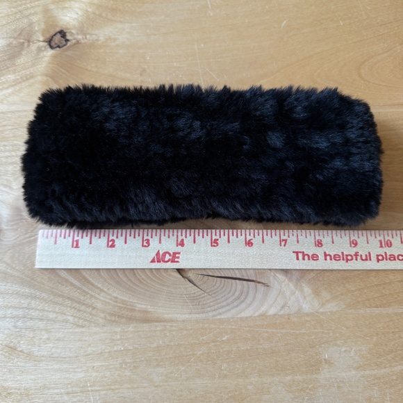 J MCLAUGHLIN TUNDRA HEADWEAR NECK WARMER BLACK FAUX FUR SOFT WINTER CHIC HOLIDAY - Picture 7 of 10